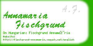 annamaria fischgrund business card